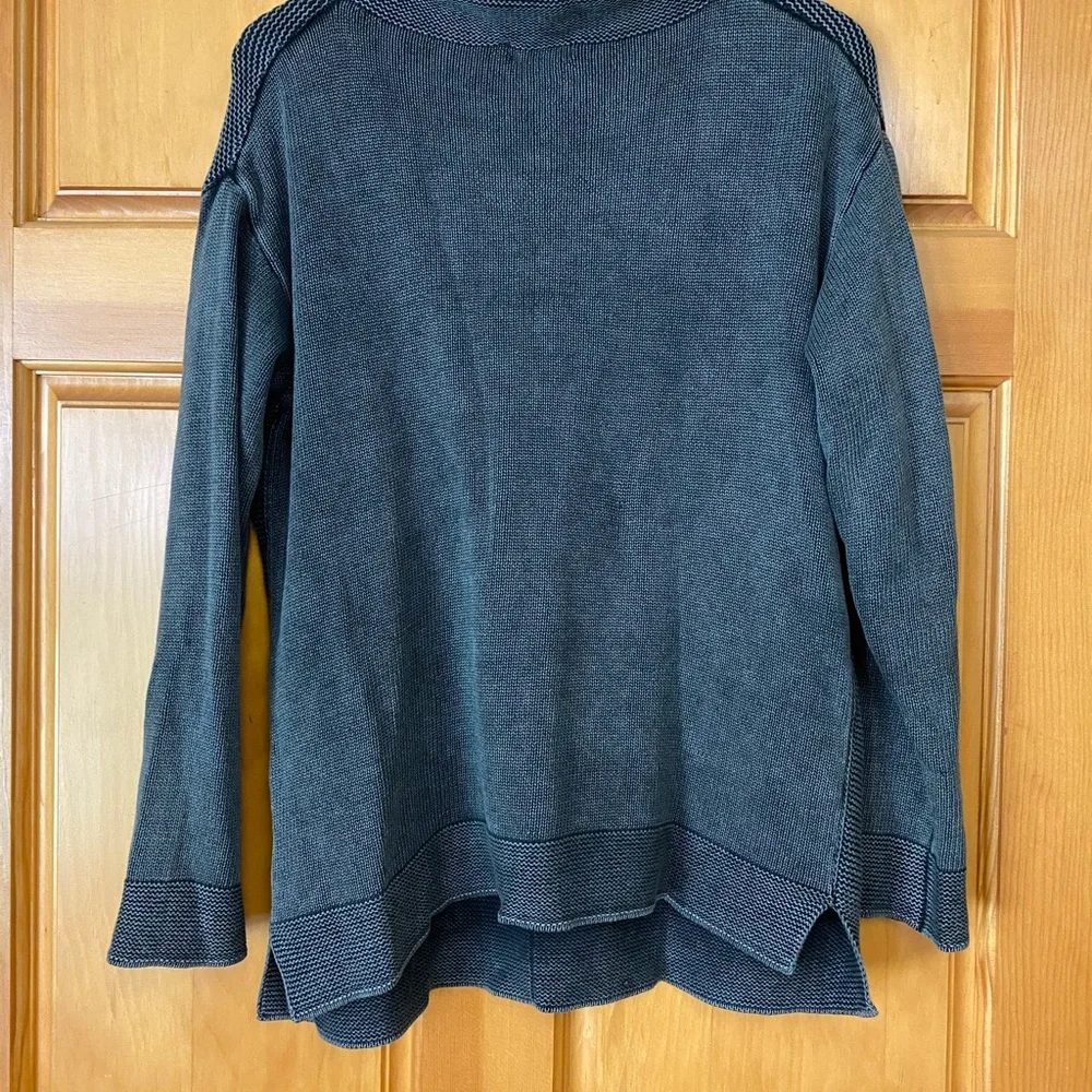 Women’s Carbon 2 Cobalt Grey Knit Pullover Sweater M - Picture 4 of 14